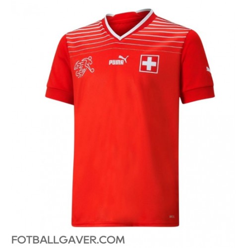 Sveits Xherdan Shaqiri #23 Fotballklær Hjemmedrakt VM 2022 Kortermet